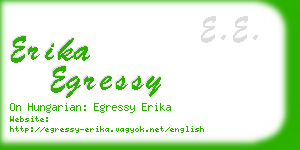 erika egressy business card